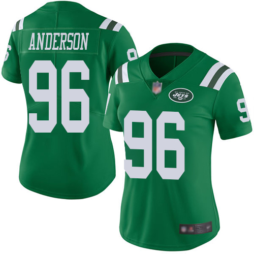 New York Jets Limited Green Women Henry Anderson Jersey NFL Football 96 Rush Vapor Untouchable